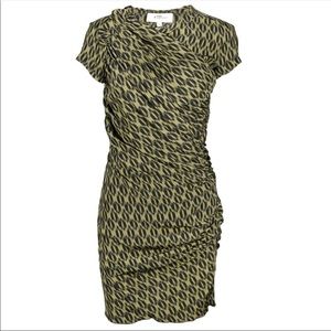 Isabel Marant silk ruched ikat dress 1/small
